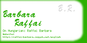 barbara raffai business card